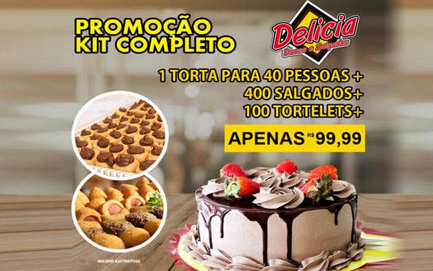 100 Salgados OU 100 Docinhos OU 100 Chocolates!