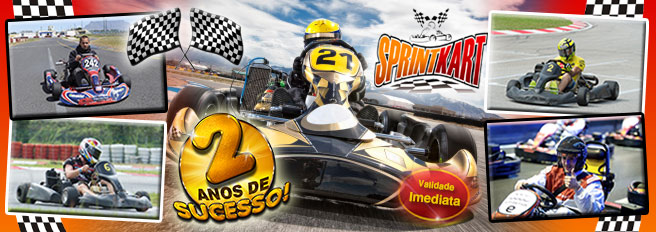 Desconto especial em Corrida de Kart com 20 voltas!